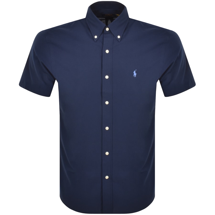 Ralph Lauren Short Sleeve Shirt Navy Mainline Menswear